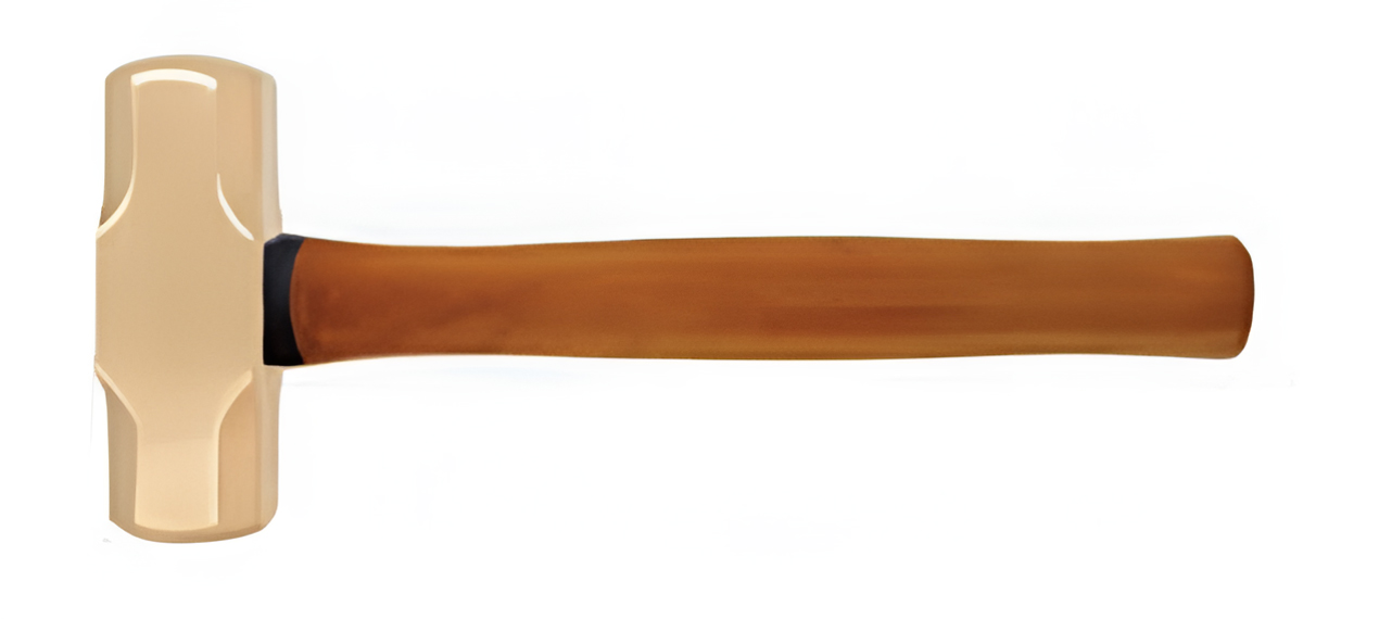 Кувалда тупоносая 1,8 кг AlCu рукоятка дерево искробезопасная 191B-1010, HORTZ