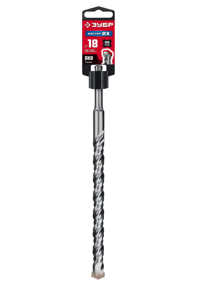 Бур SDS-plus Мастер-2Х 18 x 260 мм ЗУБР 29315-260-18_z01