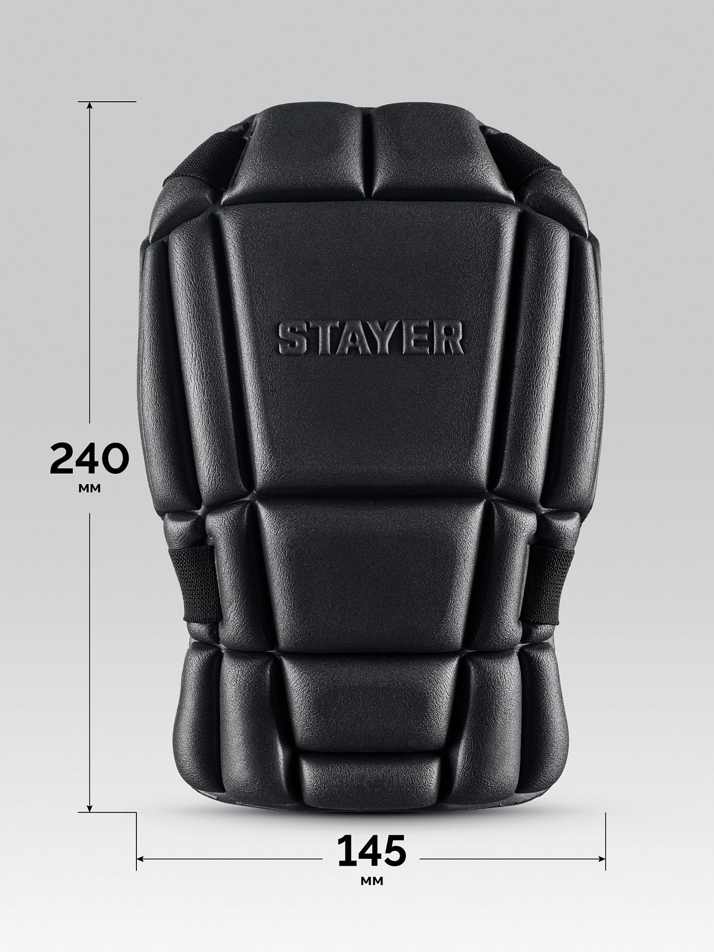 Наколенники защитные из ЭВА с 2 крепежными ремнями UNIVERSAL 2 в 1 вставка STAYER 11197