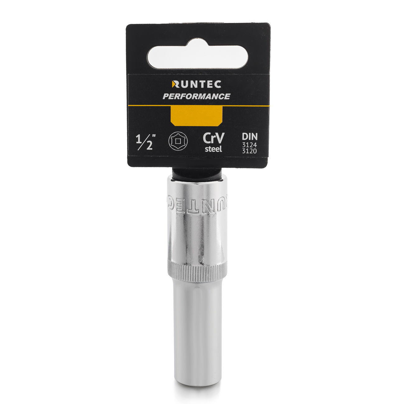 RUNTEC RT-H12S12L Головка торцевая глубокая RUNTEC CrV, 6PT, 1/2, 12 мм (RT-H12S12L)
