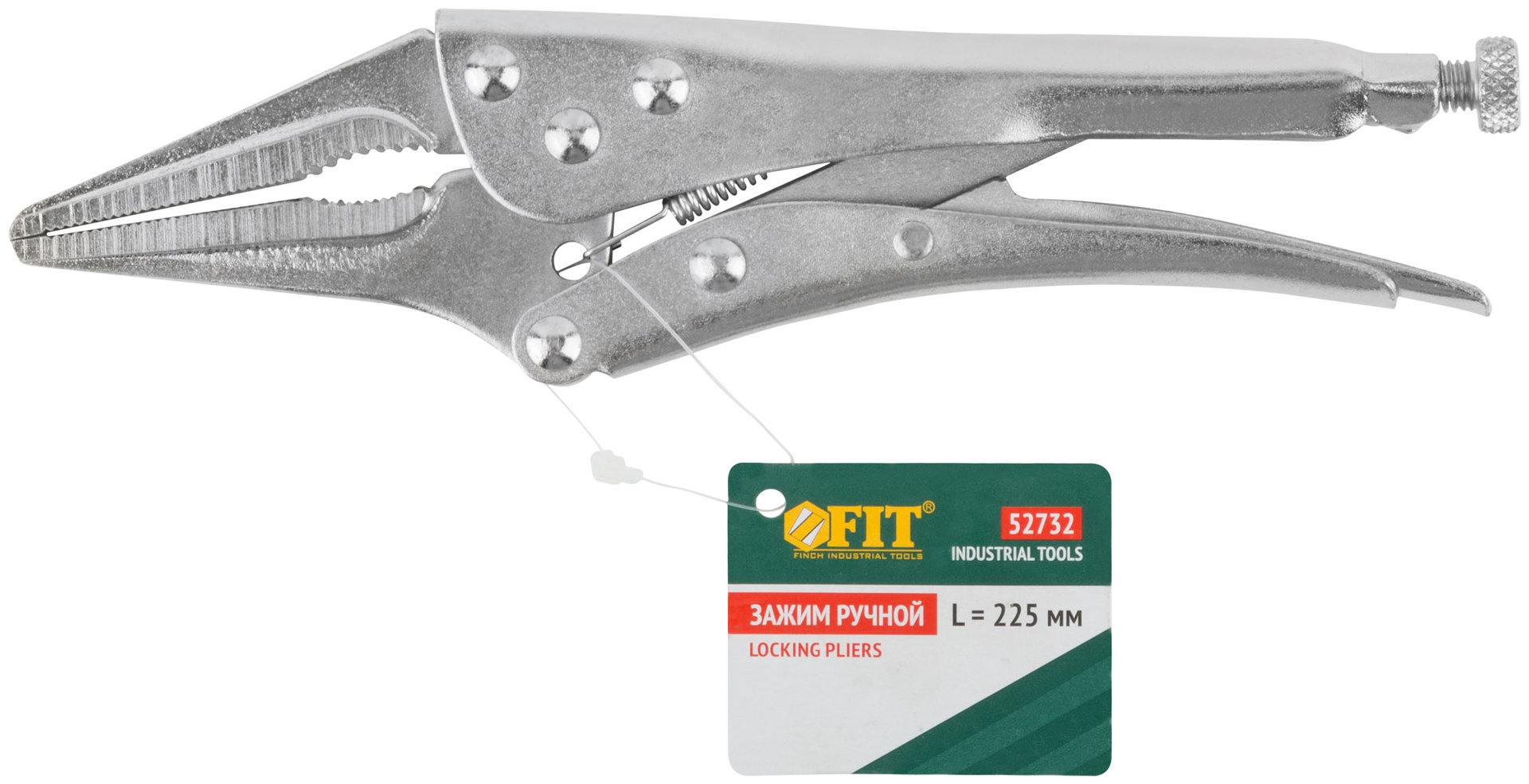 Зажим ручной с фиксатором тип CD 225 мм (52732)