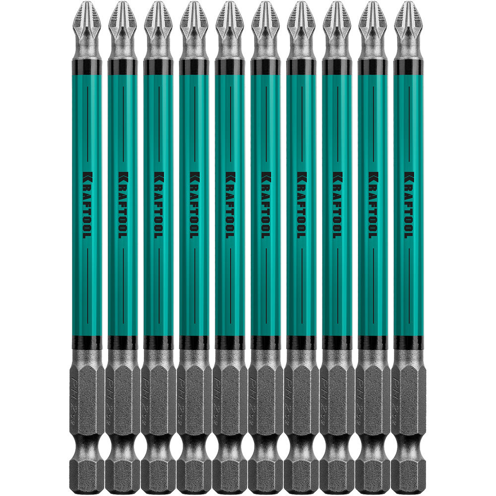 Биты Optimum PH2, 100 мм, 10 шт KRAFTOOL 26122-2-100-10