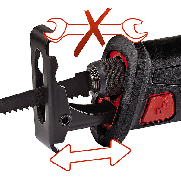 Пила сабельная акк. Einhell PXC TE-AP 22(18) Li, 18В,ход 22мм,0-2600/мин,100мм,Quick,без АКК и ЗУ (4326300)