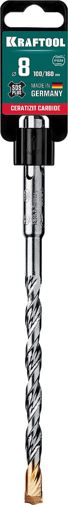 Бур 8 х 160 мм SDS-plus Cerazit Carbide KRAFTOOL 29320-160-08