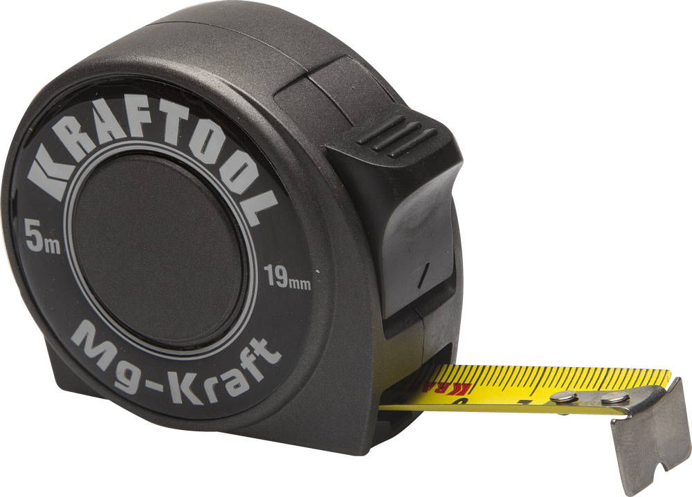 Рулетка профессиональная ударопрочная 5 м х 19 мм MG-Kraft KRAFTOOL 34129-05-19
