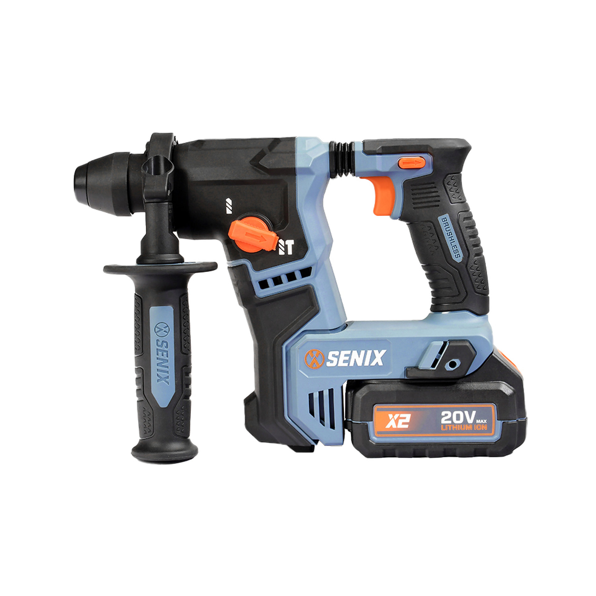 Перфоратор SDS-plus, 1.2Дж, 17 мм, 1х4Ач, ЗУ, кейс X2 20В