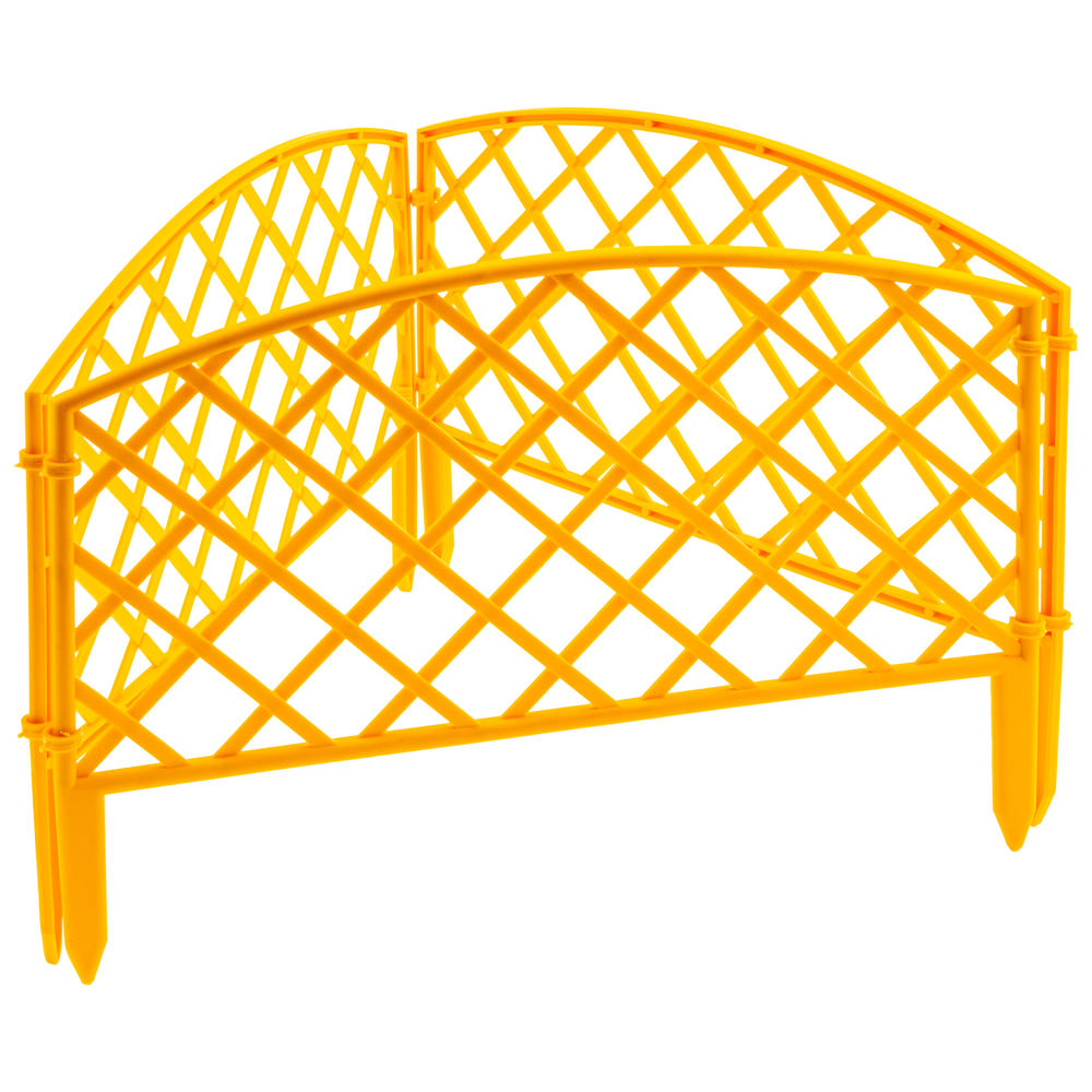 Забор декоративный Сетка, 24 х 320 см, желтый, Palisad (65001)