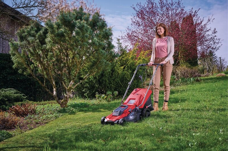 Газонокосилка электрическая Einhell GC-EM 1800/43,1800Вт,43см,20-65мм,6ступеней,50л (3400090)