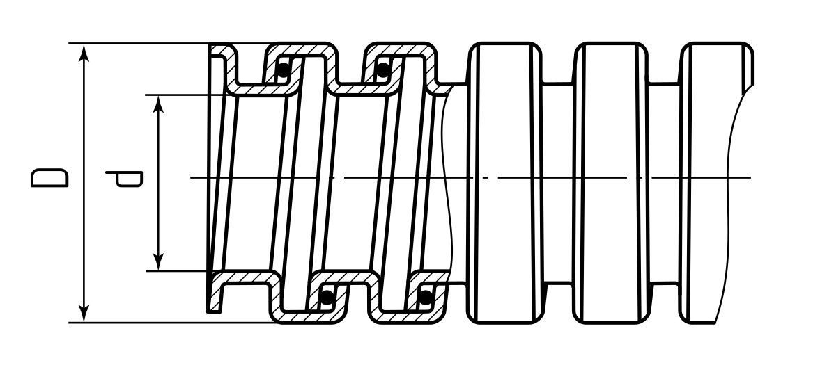 Металлорукав Р3-ЦХ 15 (Fortisflex) (88340)