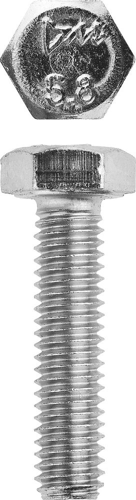 Болт M6 x 30 мм, кл. пр. 5.8, цинк, 5 кг, ГОСТ 7798-70 ЗУБР 303080-06-030