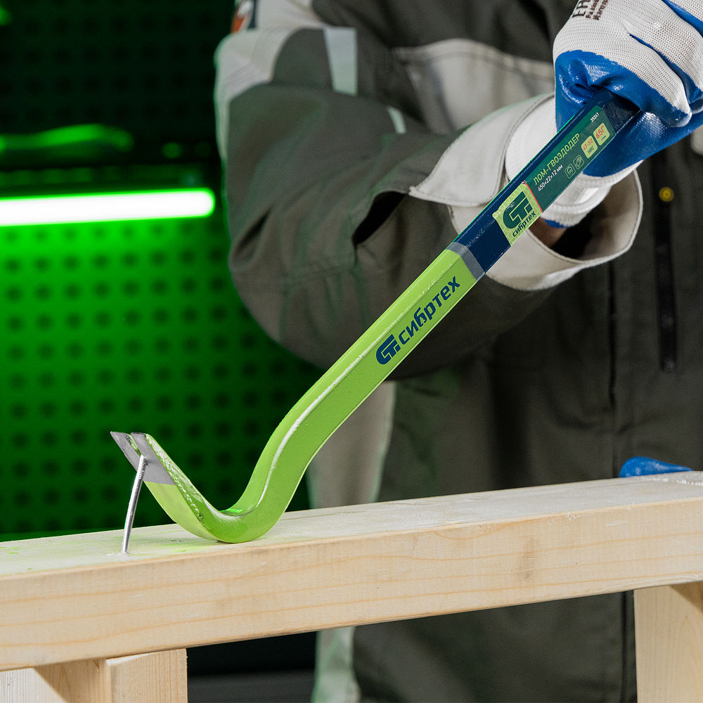 Лом-гвоздодер 450 х 22 х 12 мм Сибртех