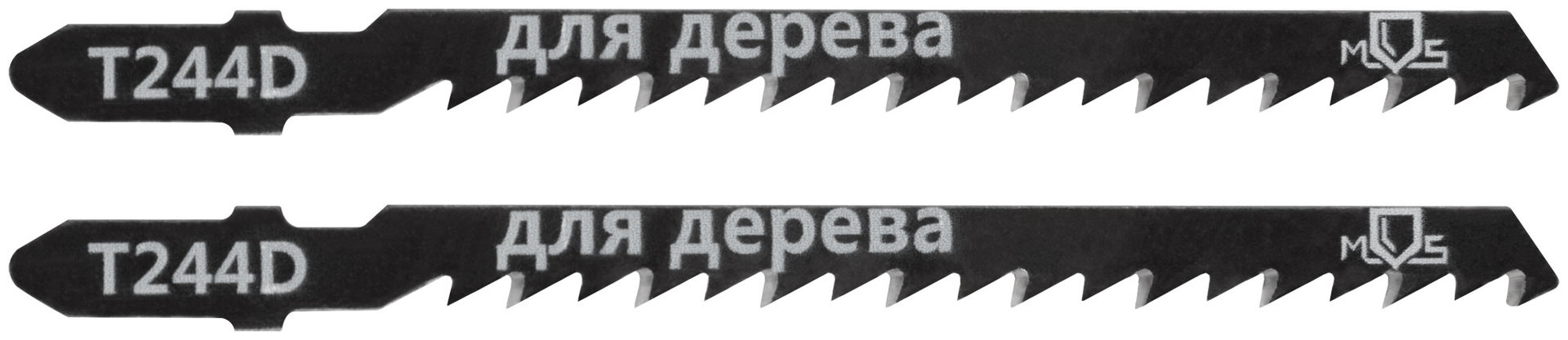 Полотна для эл. лобзика, T244D, по дереву, HCS, 100 мм, 2 шт. (40815М)