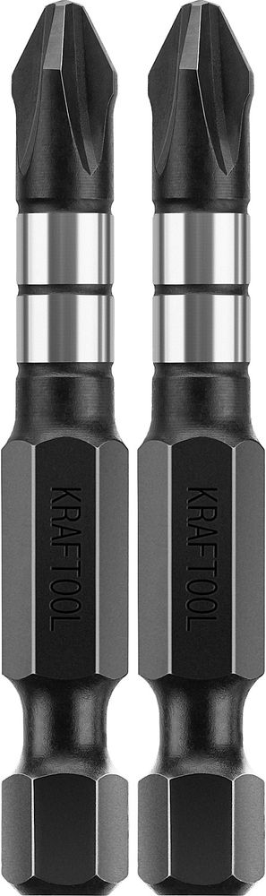 Ударные биты Impact PH2, 50 мм, 2 шт KRAFTOOL 26191-2-50-S2