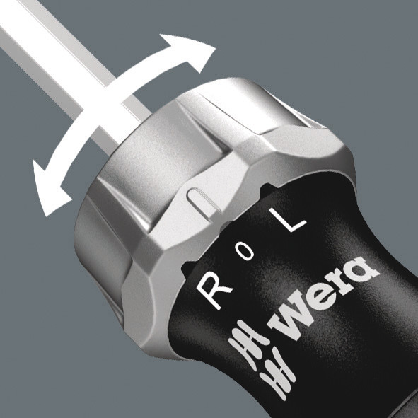 Отвёртка-битодержатель 142 мм с трещоткой 1/4 С 6.3 / E6.3 серия 816 RA Wera WE-051461