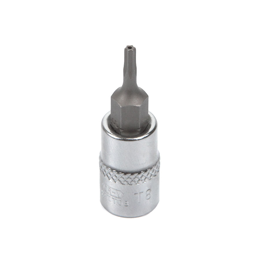 Головка торцевая с вставкой torx с отверстием T8H 1/4 Licota H2TT08