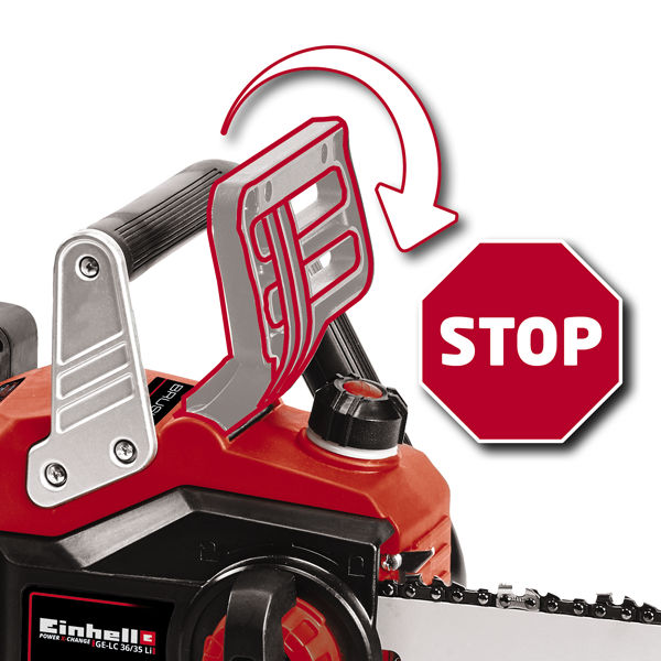 Пила цепная аккумуляторная Einhell PXC GP(GE)-LC 36/35 Li, 2х18В,BL,шина Oregon 35см,без АКК и ЗУ (4501780)