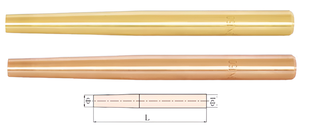 Бородок прямой 14х200 искробезопасный сплав AlCu 223E-1008, HORTZ