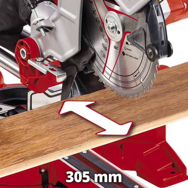 Пила торцовочная Einhell TC-SM 254, 1900Вт,254х30мм х48 зб,пропил 305х85мм,лазер (4300385)