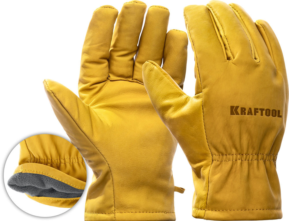 Кожаные рабочие перчатки EXTREM, XL (10) KRAFTOOL 1136-XL