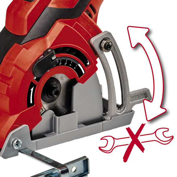 Мини-пила дисковая Einhell TC-CS 89 600Вт, 7200об/мин, 3 диска в комплекте (4331030)