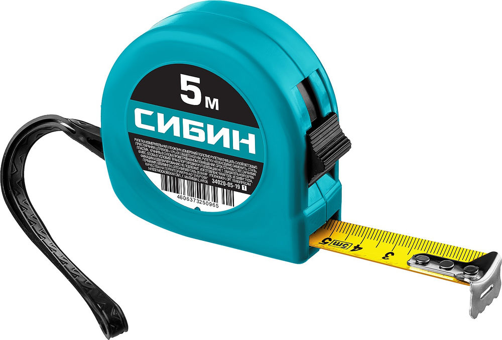 Рулетка 5 м х 19 мм СИБИН 34020-05-19