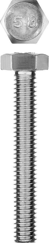Болт M6 x 40 мм, кл. пр. 5.8, цинк, 5 шт, ГОСТ 7798-70 ЗУБР 303086-06-040