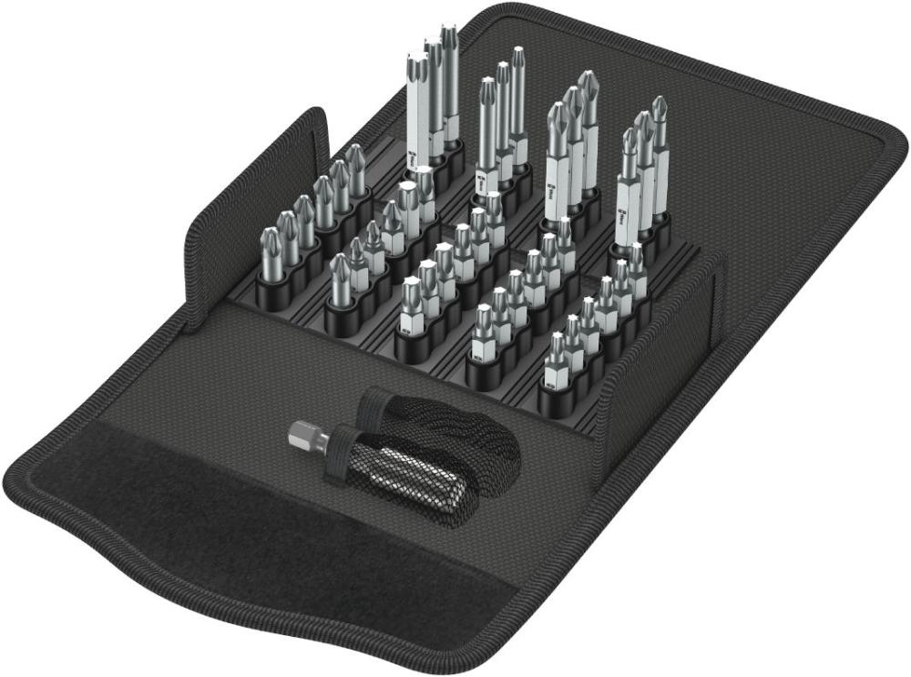 Набор бит с битодержателем 43 Universal 1, 43 пр., 1/4 C6.3/E6.3 Bit-Safe WE-057450