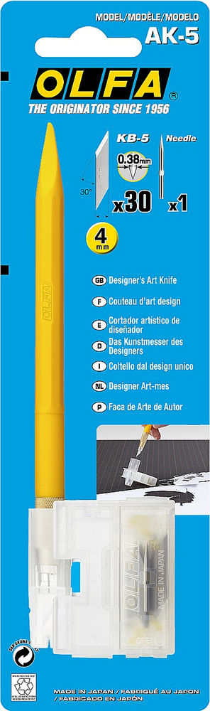 Перовой нож Utility Models для точных работ 4 мм OLFA OL-AK-5
