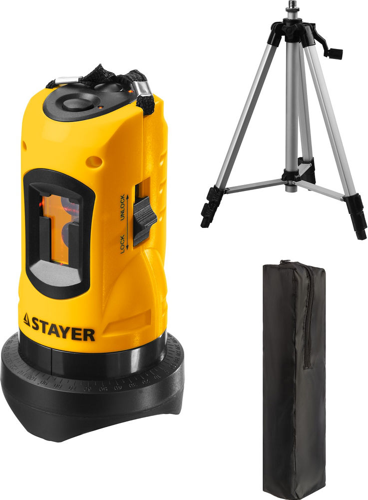 Лазерный нивелир 10 м Professional STAYER 34960-1