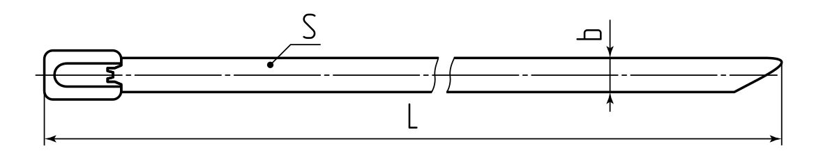 Стяжка стальная СКС-П (304) 7.9х500 (Fortisflex) (74946)
