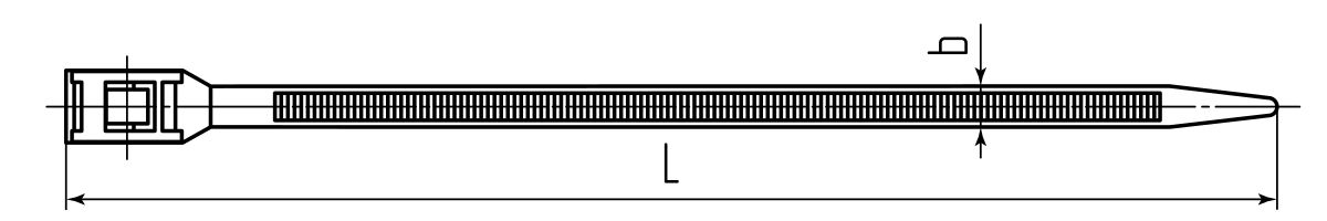 Стяжка нейлоновая КСГ 8х400 (красн) (100шт) (Fortisflex) (74247)