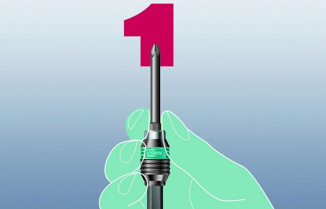 Битодержатель быстросъёмный 50 мм 1/4 E6.3 Rapidaptor серия 888/4/1 K Wera WE-052500