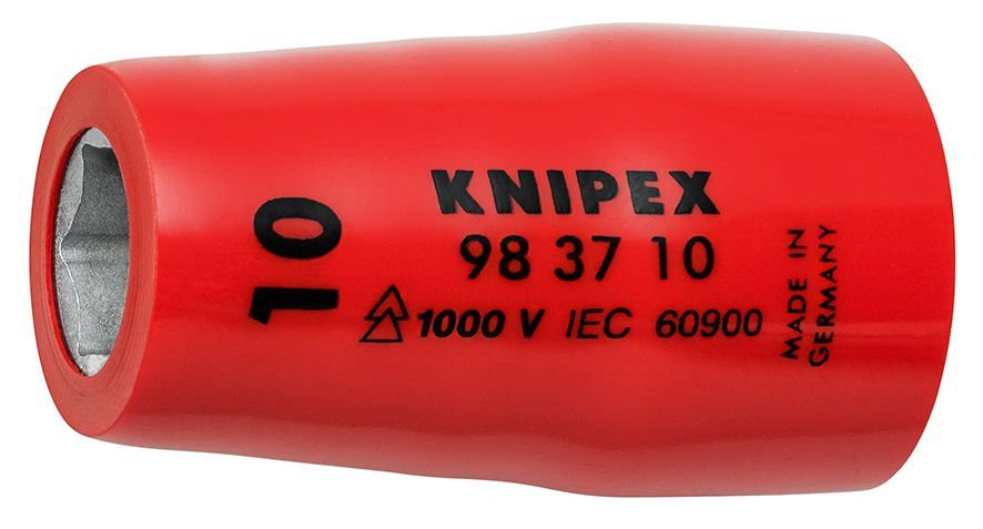 Головка торцевая VDE 3/8 6-гранная, 10 мм, диэлектрическая (KN-983710)