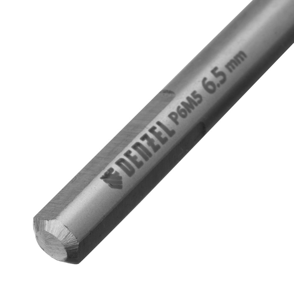 Сверло спиральное по металлу 6,5 x 100 мм, Р6М5, Golden Tip Denzel (718236)