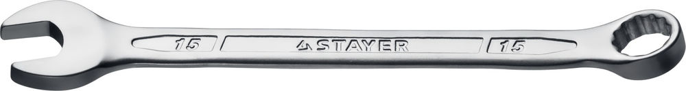 Ключ гаечный комбинированный 15 мм HERCULES Professional STAYER 27081-15