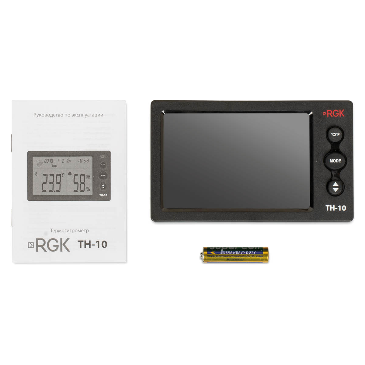 Термогигрометр RGK TH-10 с поверкой