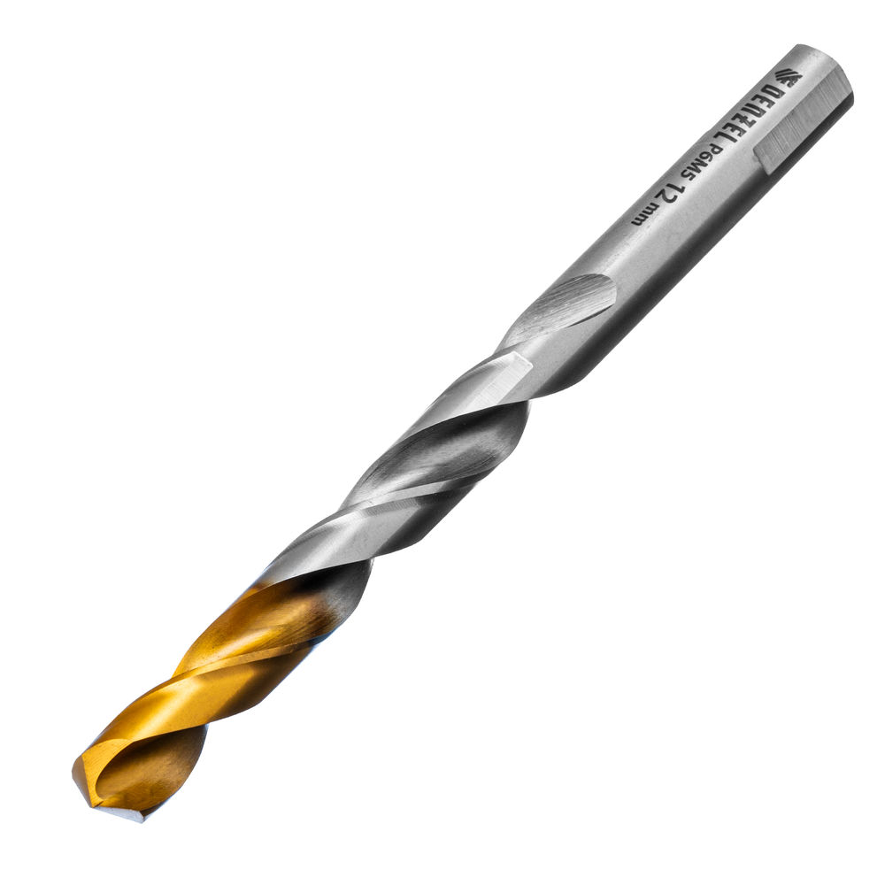 Сверло спиральное по металлу 12 x 151 мм, Р6М5, Golden Tip Denzel (718244)