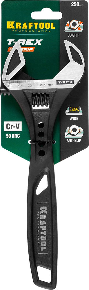 Ключ разводной силовой T-REX, 250/43 мм (27254-25) KRAFTOOL