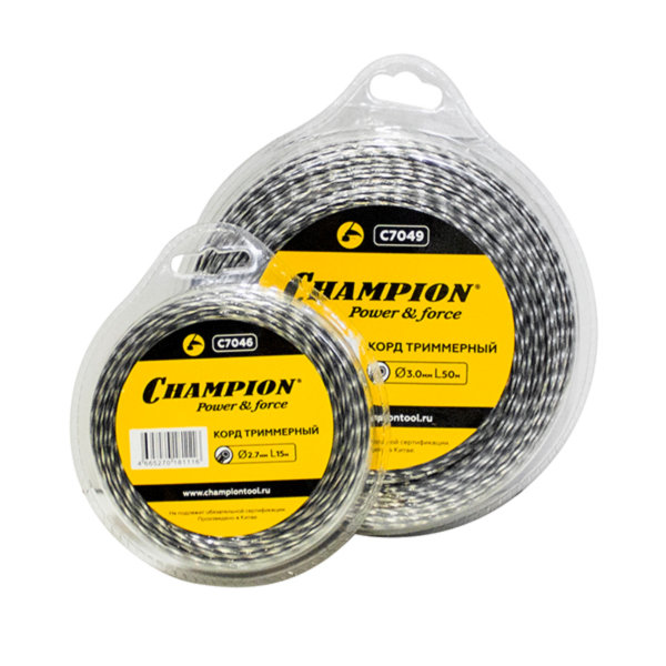 Корд трим.CHAMPION Tri-twist 2.7мм*60м (витой треугольник) (C7047)