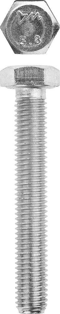 Болт M12 x 70 мм, кл. пр. 5.8, цинк, 5 кг, ГОСТ 7798-70 ЗУБР 303080-12-070