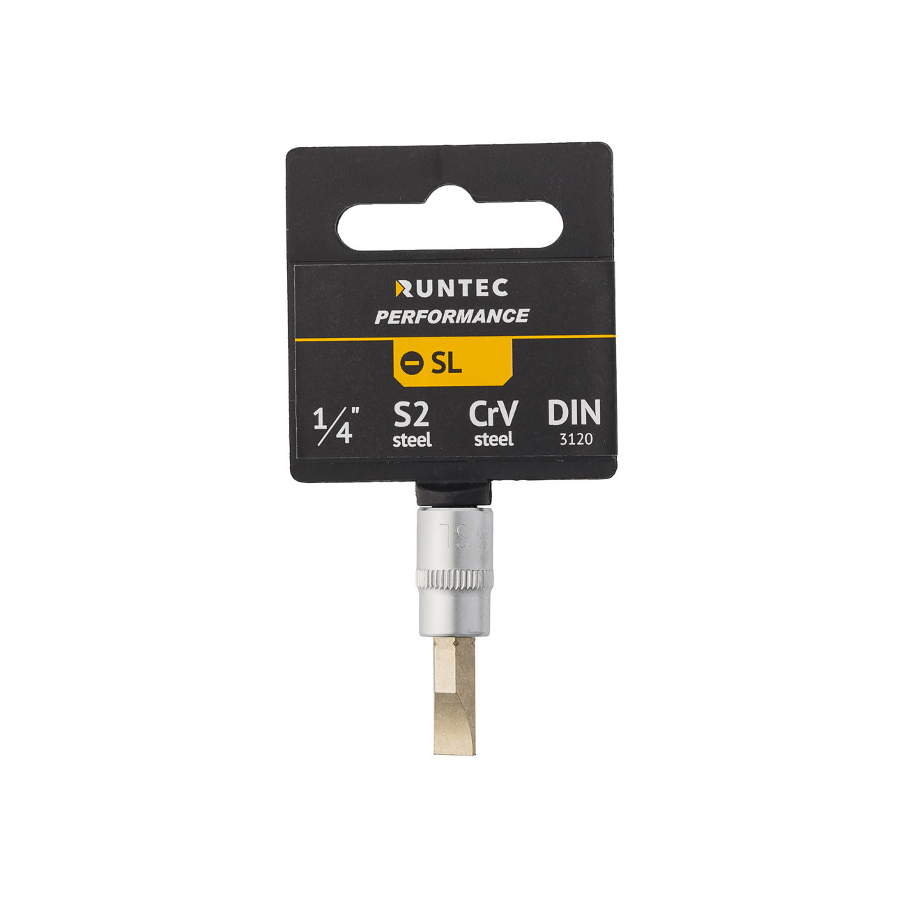 RUNTEC RT-H14SSL7 Головка торцевая со вставкой RUNTEC CrV, 1/4, SL7 (RT-H14SSL7)