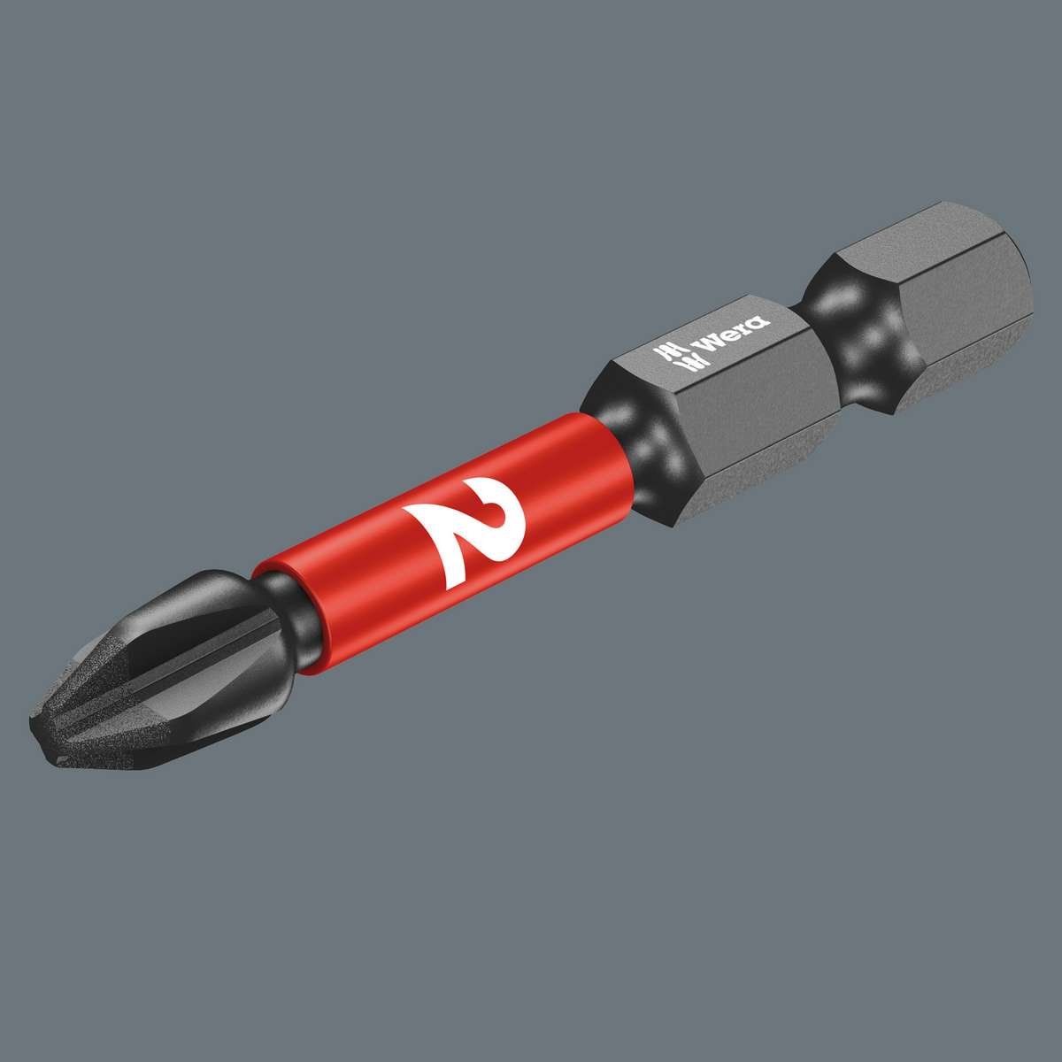 Бита ударная PH 2 x 50 мм алмаз 1/4 E6.3 Impaktor серия 851/4 IMP DC PH Wera WE-057656