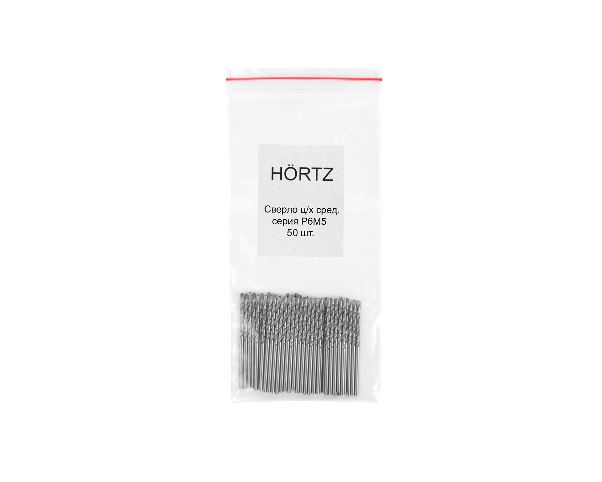 Сверло цилиндрический хвостовик 1,95 средняя серия Р6М5 HORTZ (50 шт)