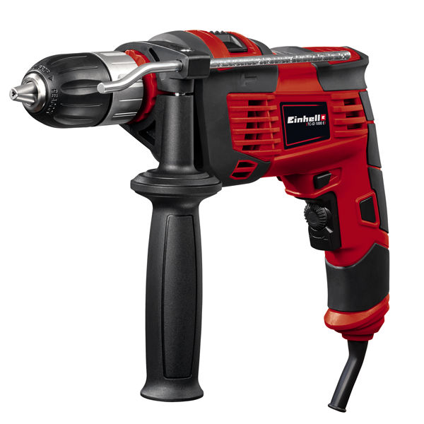 Дрель ударная Einhell TC-ID 1000 E,1010 Вт,БЗП 1-13мм,набор 16 сверел,сумка (4259844)