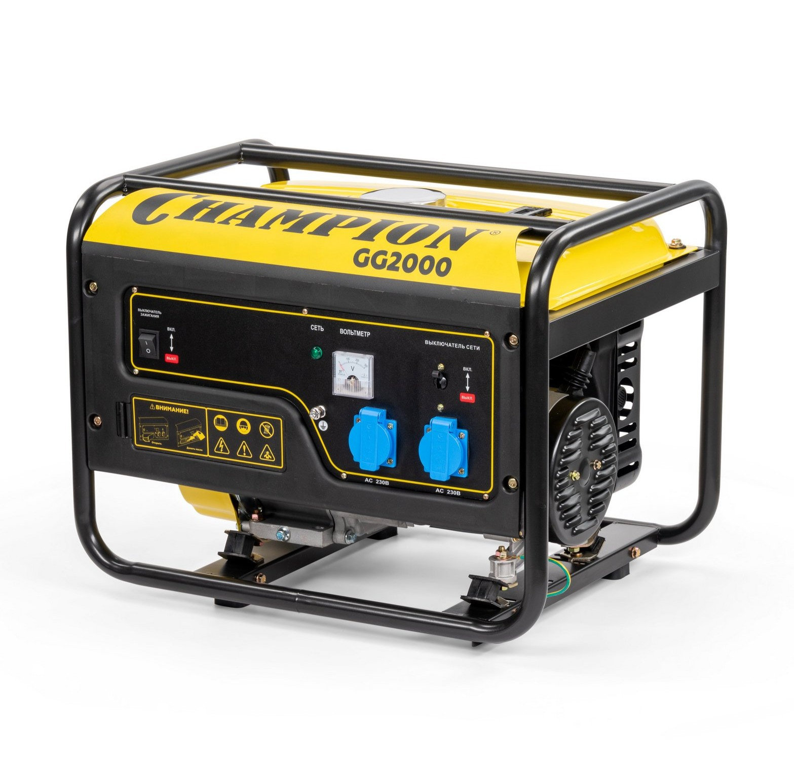 Генератор CHAMPION GG2000 (2/2,3кВт 7лс 15л 39кг) (GG2000)