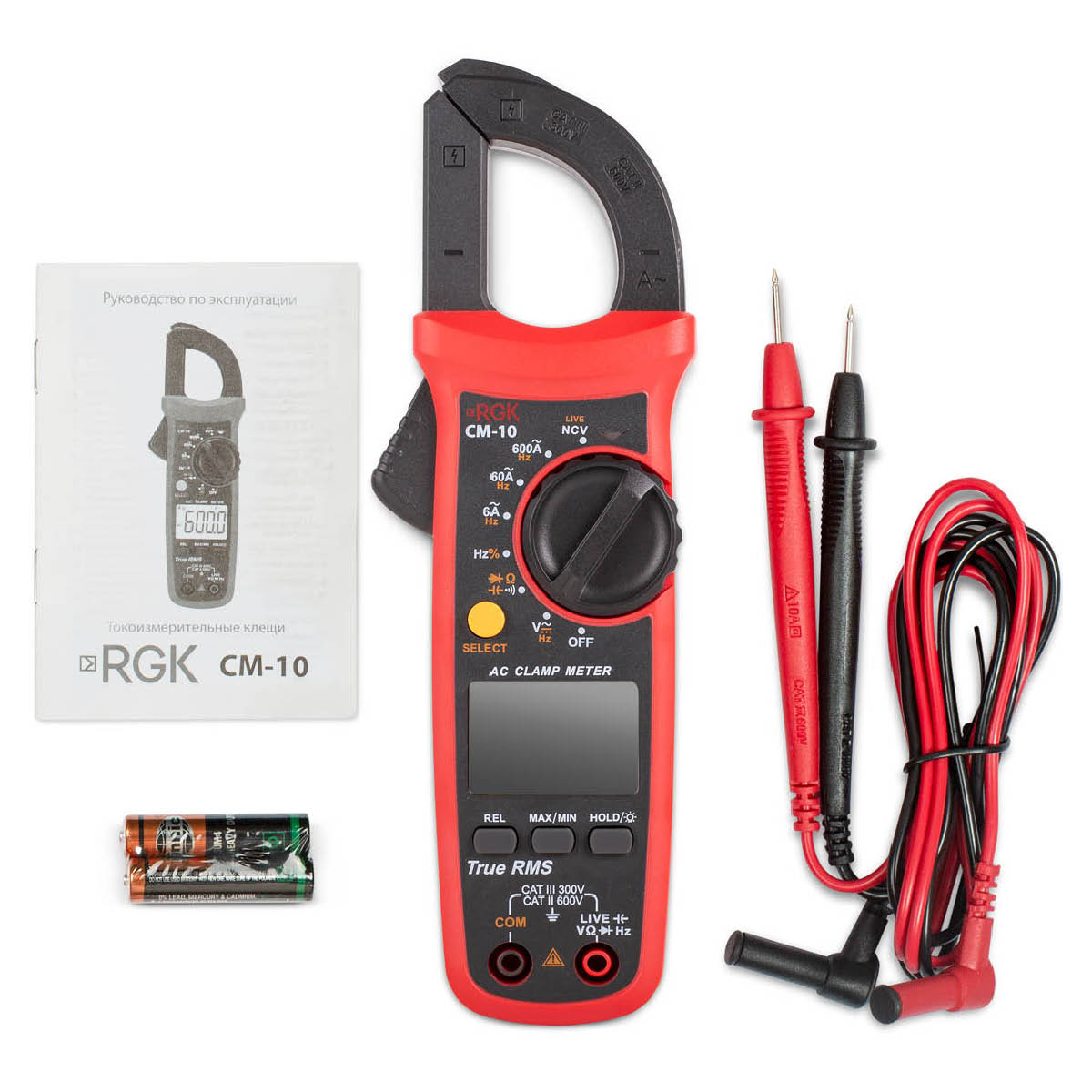 Токовые клещи RGK CM-10