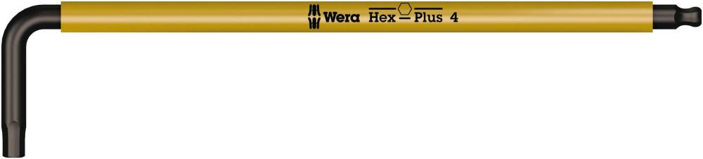Г-образный ключ 4 x 137 мм с шаром Multicolour серия 950 SPKL Wera WE-022608