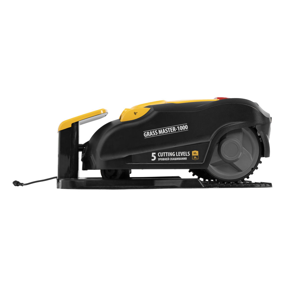 Робот-газонокосилка 1000м? 3Ач 28V LCD дисплей Wi-Fi Grass Master 1000 Denzel 58955
