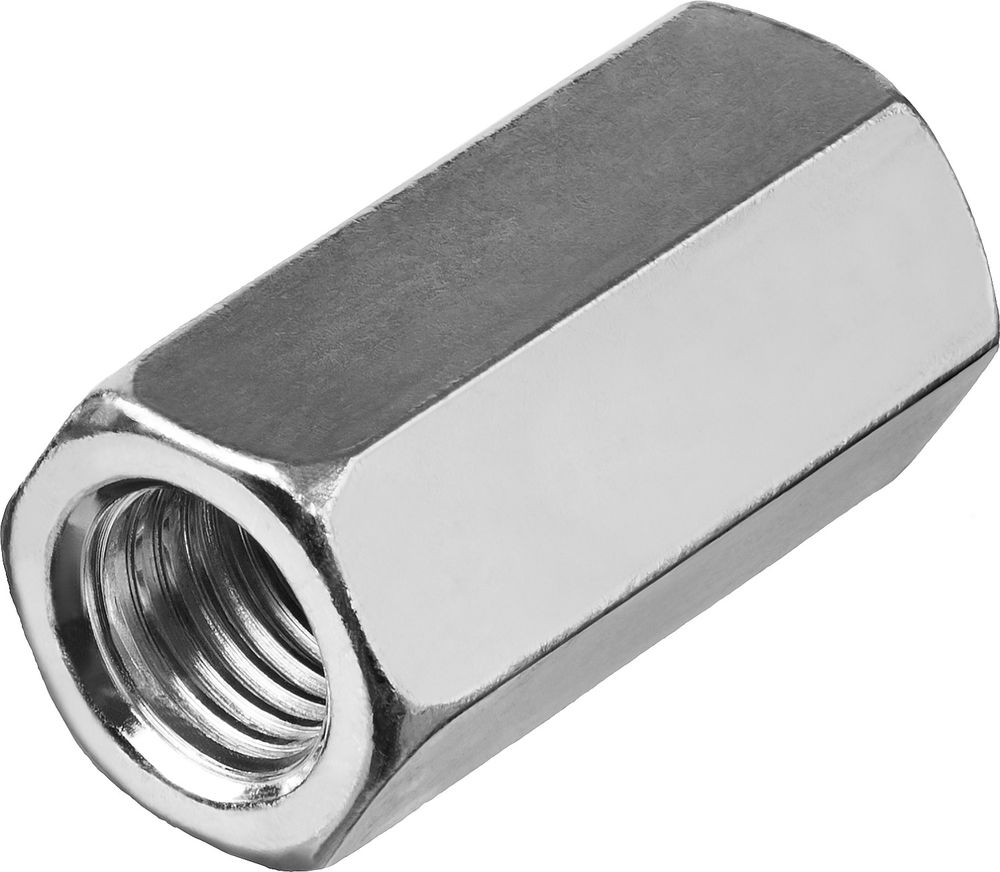 Переходная гайка M12, цинк, 1 шт ЗУБР DIN 6334 303756-12