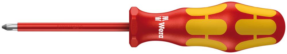 Отвёртка диэлектрическая крестовая PH 0 x 80 мм VDE серия 162 i PH Wera WE-006150